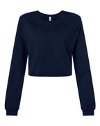 BELLA + CANVAS Women's FWD Fashion Crop Long Sleeve Tee - Navy