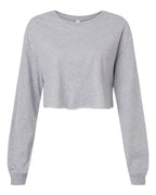 BELLA + CANVAS Women's FWD Fashion Crop Long Sleeve Tee - Athletic Heather