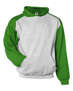 Badger Youth Sport Athletic Fleece Hooded Sweatshirt - Oxford/ Kelly