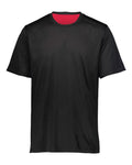 Augusta Sportswear Youth Mesh Reversible Jersey - Black/ Scarlet