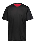 Augusta Sportswear Youth Mesh Reversible Jersey - Black/ Scarlet