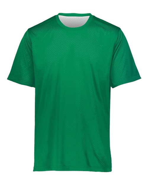 Augusta Sportswear Youth Mesh Reversible Jersey - Kelly/ White