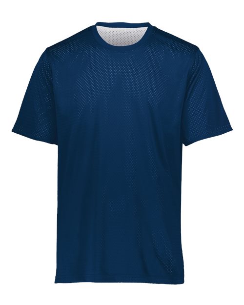 Augusta Sportswear Youth Mesh Reversible Jersey - Navy/ White