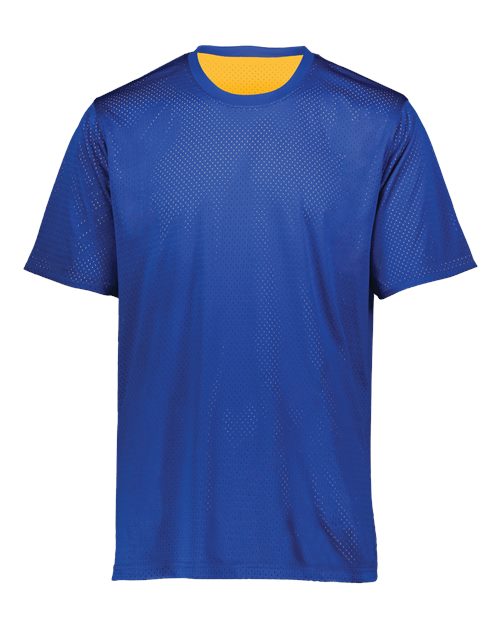Augusta Sportswear Youth Mesh Reversible Jersey - Royal/ Gold