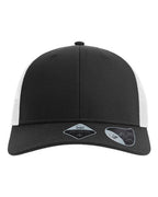 Atlantis Headwear Sustainable Trucker Cap - Black/ White