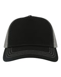 Atlantis Headwear Sustainable Canvas Cap - Black/ Grey