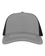 Atlantis Headwear Sustainable Canvas Cap - Grey/ Black