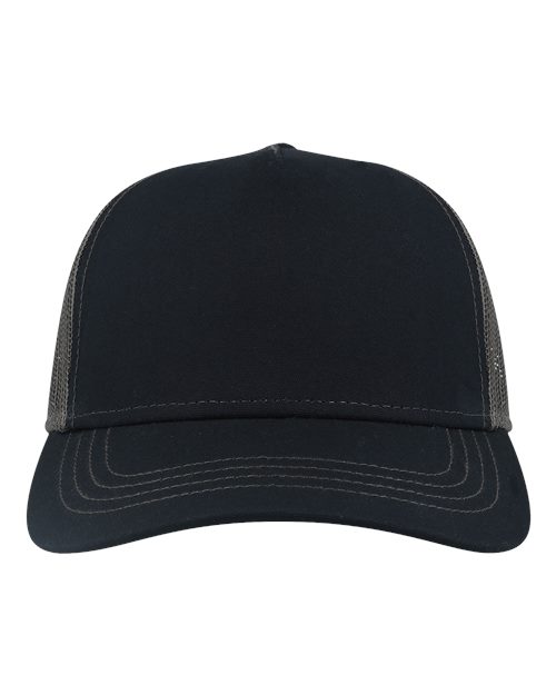 Atlantis Headwear Sustainable Canvas Cap - Navy/ Dark Grey