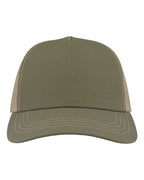Atlantis Headwear Sustainable Canvas Cap - Olive Green/ Khaki