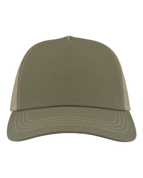 Atlantis Headwear Sustainable Canvas Cap - Olive Green/ Khaki