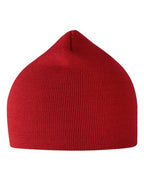 Atlantis Headwear Sustainable 8" Beanie - Red