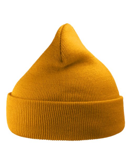 Atlantis Headwear Sustainable 12" Knit Beanie - Mustard Yellow