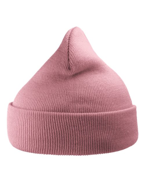 Atlantis Headwear Sustainable 12" Knit Beanie - Pink