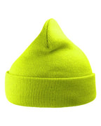 Atlantis Headwear Sustainable 12" Knit Beanie - Yellow Fluorescent