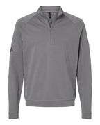 Adidas Men's Club Quarter-Zip Pullover - Grey Three