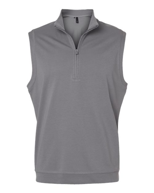 Adidas Men's Club Quarter-Zip Vest - Grey Three