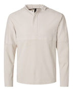 Adidas Men's Half-Zip Hooded Anorak - Alumina