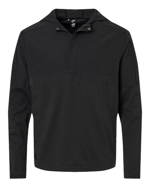 Adidas Men's Half-Zip Hooded Anorak - Black