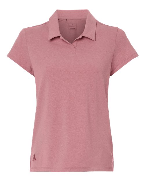 Adidas Women's Blended Polo - Pink Strata Melange