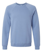 BELLA + CANVAS Unisex Sponge Fleece Raglan Crewneck Sweatshirt (Part 2 of 3) - Lavender Blue