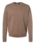 BELLA + CANVAS Unisex Sponge Fleece Drop Shoulder Crewneck Sweatshirt (Part 2 of 2) - Vintage Brown
