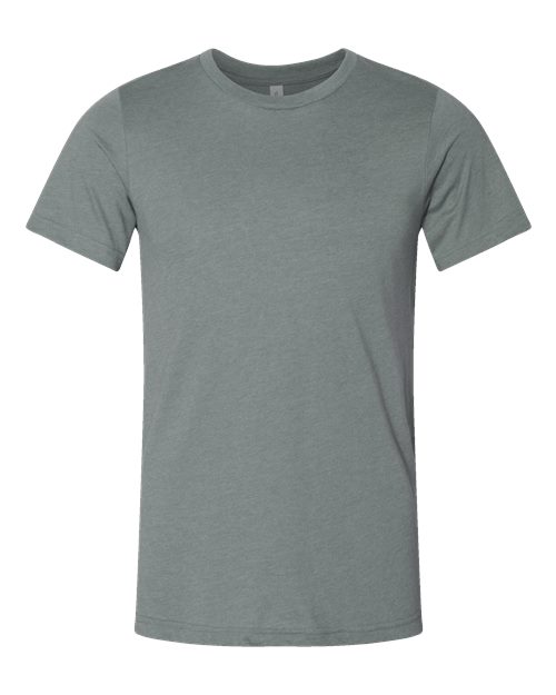 BELLA + CANVAS CVC Jersey Tee (Part 1 of 7) - Heather Blue Storm