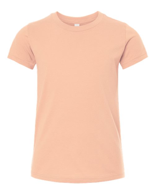 BELLA + CANVAS Youth Jersey Tee (Part 1 of 2) - Peach