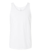 BELLA + CANVAS Unisex Heather CVC Tank - Solid White Blend