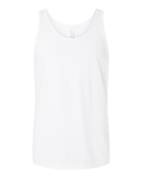 BELLA + CANVAS Unisex Heather CVC Tank - Solid White Blend