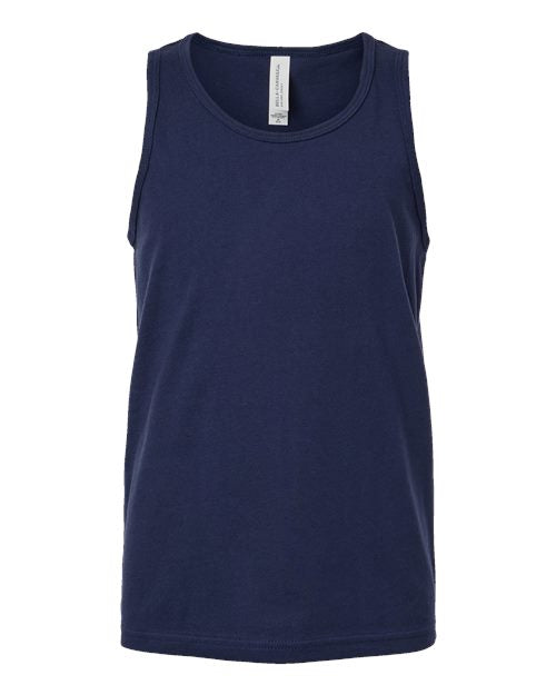 BELLA + CANVAS Youth Jersey Tank - Navy