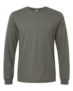 BELLA + CANVAS Heather CVC Long Sleeve Tee (Part 2 of 3) - Heather Military Green