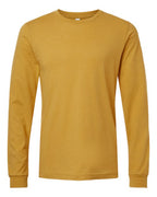 BELLA + CANVAS Heather CVC Long Sleeve Tee (Part 2 of 3) - Heather Mustard