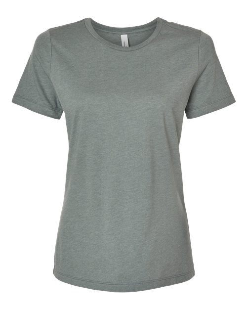 BELLA + CANVAS Women’s Relaxed Fit Heather CVC Tee (Part 1 of 2) - Heather Blue Storm