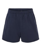 BELLA + CANVAS Women's Cutoff Shorts - Navy