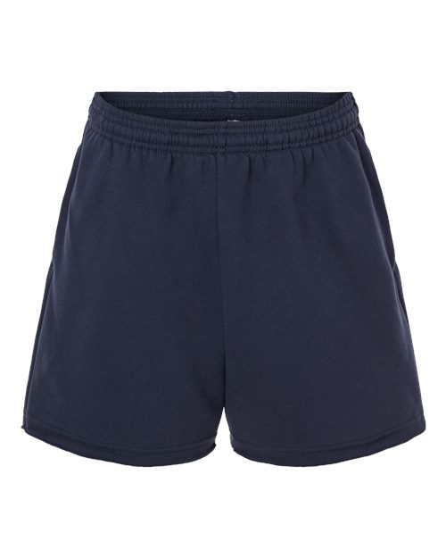 BELLA + CANVAS Women's Cutoff Shorts - Navy