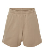 BELLA + CANVAS Women's Cutoff Shorts - Tan