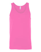 BELLA + CANVAS Unisex Heather CVC Tank - Neon Pink