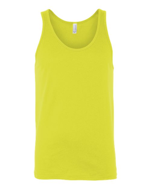 BELLA + CANVAS Unisex Heather CVC Tank - Neon Yellow