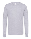 BELLA + CANVAS Youth Heather CVC Long Sleeve Tee - Athletic Heather