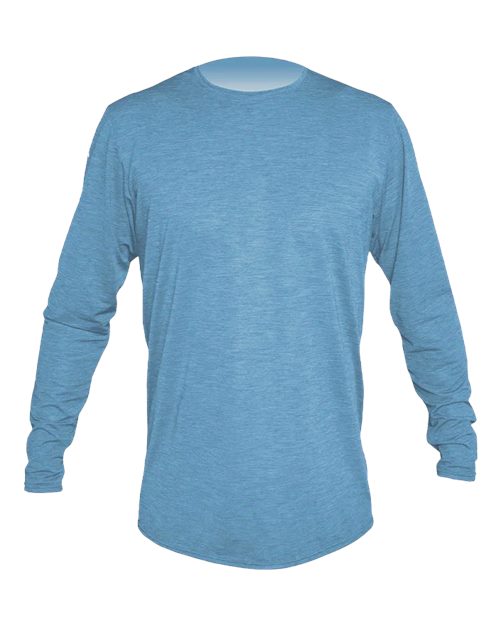 ANETIK Men's Low Pro Tech Long Sleeve T-Shirt - Bahama Heathered
