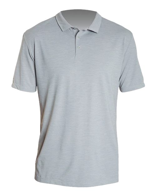ANETIK Men's Low Pro Tech Polo - Alloy Heathered