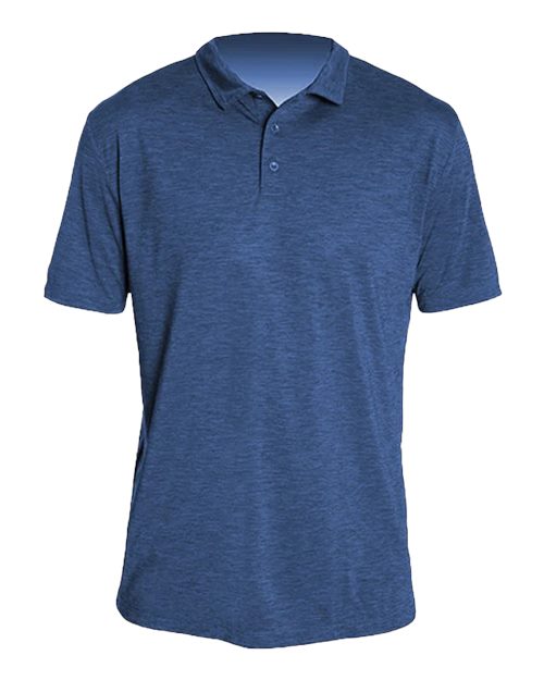 ANETIK Men's Low Pro Tech Polo - Navy Heathered