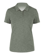 ANETIK Women's Breeze Tech Polo - Dark Olive Heathered