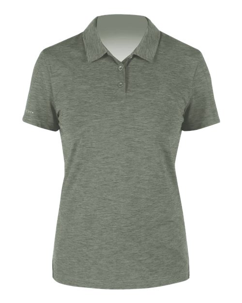 ANETIK Women's Breeze Tech Polo - Dark Olive Heathered