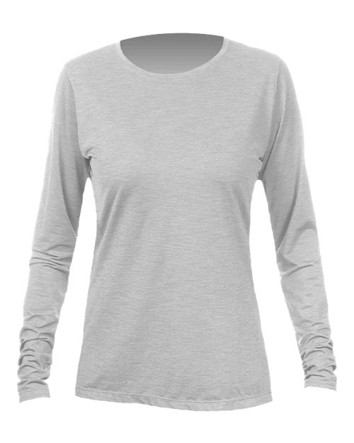 ANETIK Women's Breeze Tech Long Sleeve T-Shirt - Alloy Heathered