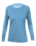 ANETIK Women's Breeze Tech Long Sleeve T-Shirt - Bahama Heathered