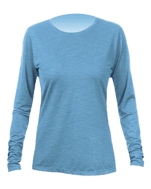 ANETIK Women's Breeze Tech Long Sleeve T-Shirt - Bahama Heathered
