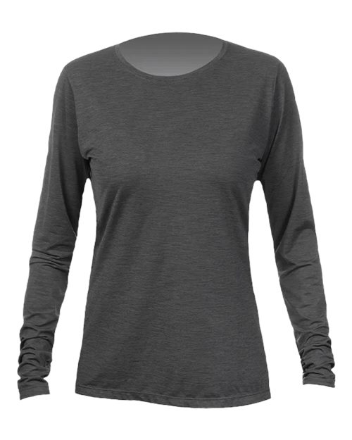 ANETIK Women's Breeze Tech Long Sleeve T-Shirt - Charcoal Heathered