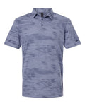 Adidas Men's Ultimate365 Textured Stripe Polo - Blue Spark/ Preloved Ink
