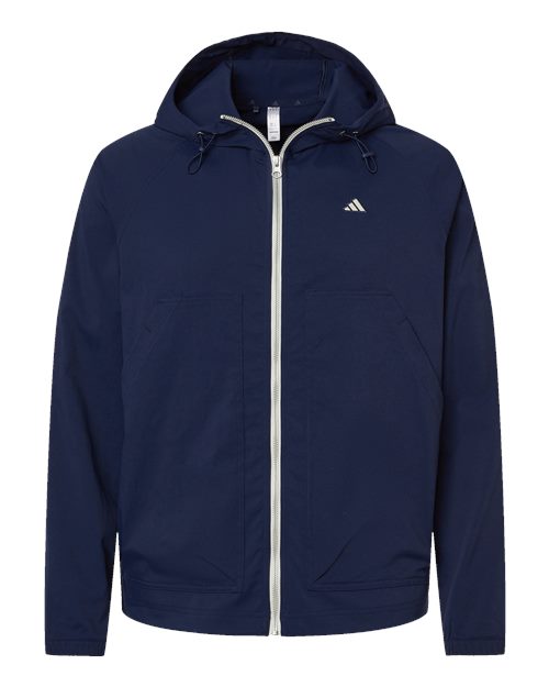 Adidas Men's Go-To Utility Durable Water-Repellent Full-Zip Jacket - Collegiate Navy